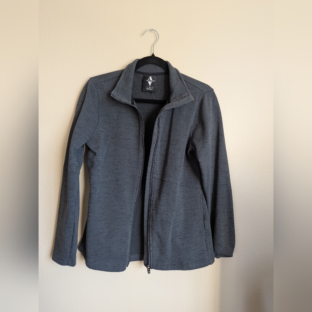 Skechers Charcoal Gray Zipper Jacket Size M
